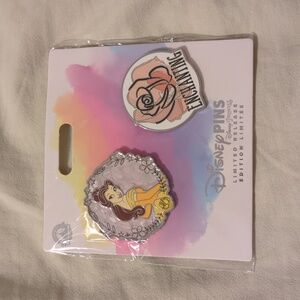 Belle Enchanting Beauty and the Beast 2 Piece Set Disney Pin 155542